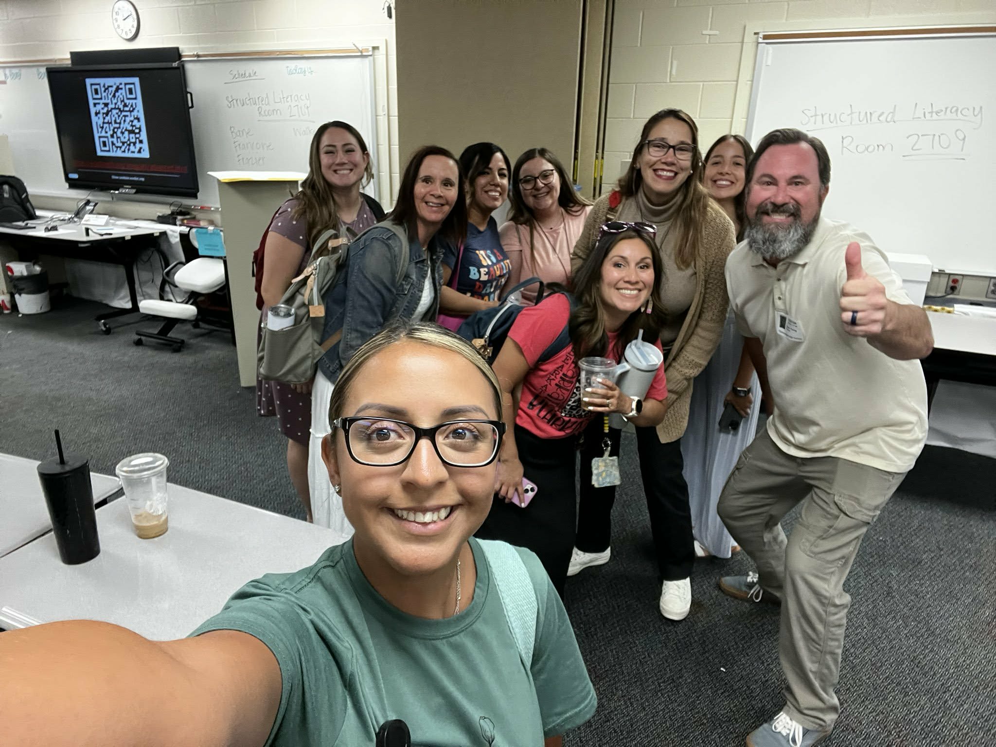 Structured Literacy session selfie